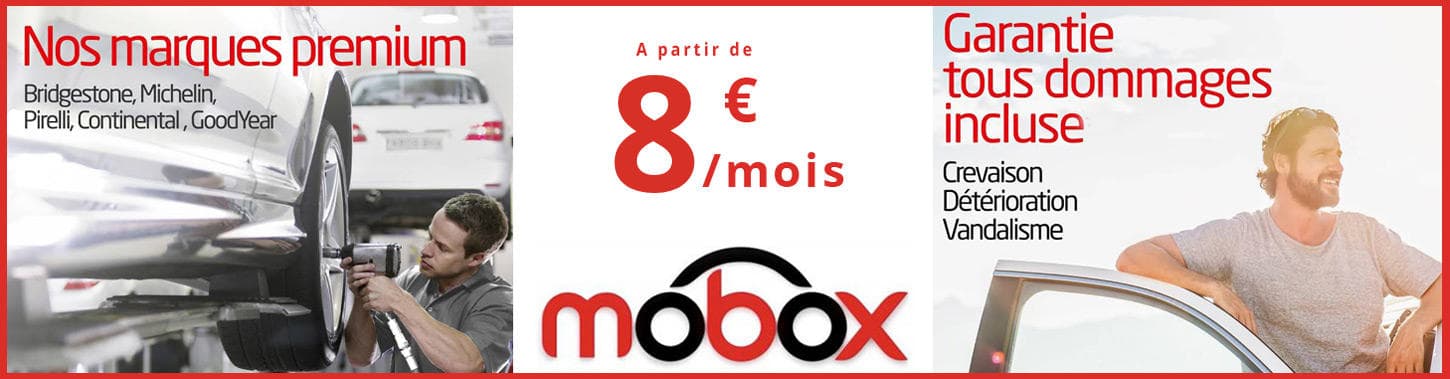 Pneus, garantie, montage tout compris, à partir de 8€/mois