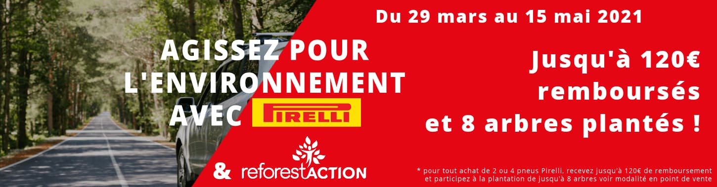 Agissez pour l'environnement avec PIRELLI !